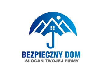 Projekt graficzny logo dla firmy online BezpiecznyDom